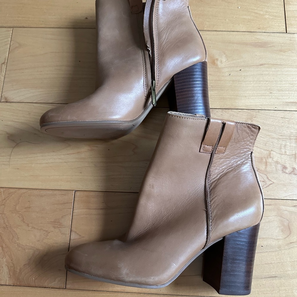 Sam Edelman Tan Leather Ankle Booties